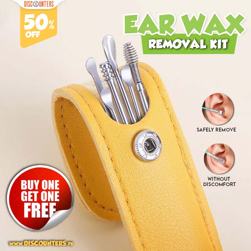 Ear Wax Cleaning Kit, 6 Pcs Ear Pick Tools, Wax Removal Kit, Ear Cleaning ,Spring