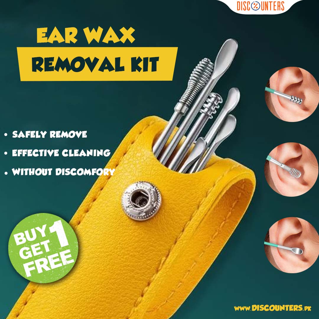 Ear Wax Cleaning Kit, 6 Pcs Ear Pick Tools, Wax Removal Kit, Ear Cleaning ,Spring